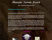 Tablet Screenshot of muscularfemaleescort.com
